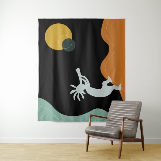 Kokopelli Tapestry Wandkleed (In situ)