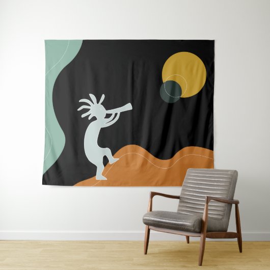 Kokopelli Tapestry Wandkleed (In Situ (horizontaal))