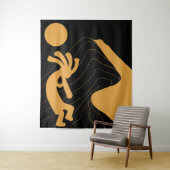 Kokopelli Tapestry Wandkleed (In situ)