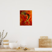 Kokopelli Tie Dye Poster (Keuken)