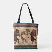 Kokopelli Tribal Southwestern Draagtas (Achterkant)