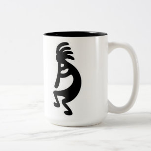 "Kokopelli" Tweekleurige Koffiemok