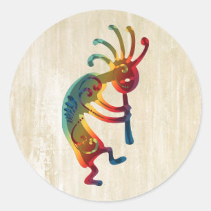 KOKOPELLI-versieringen en uw ideeën Ronde Sticker