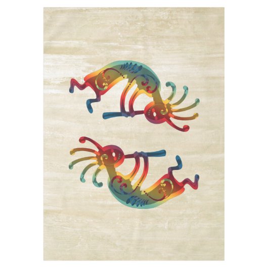KOKOPELLI-versieringen en uw ideeën Tafelkleed (Voorkant)