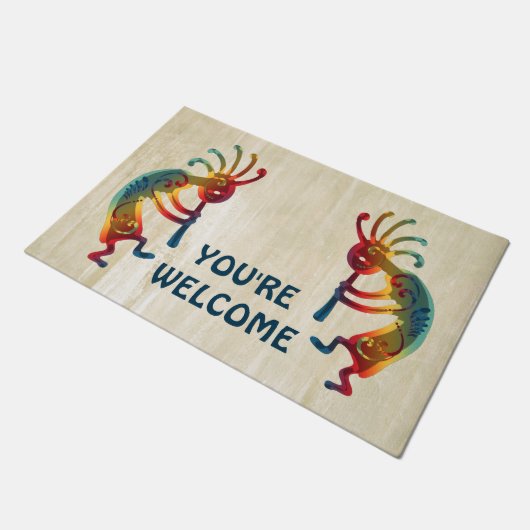 KOKOPELLI-versieringen I & II + uw ideeën Deurmat (Schuin)