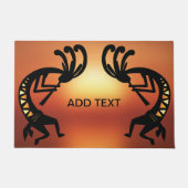 Kokopelli Zuidwestelijke Woestijn Zonsondergang De Deurmat (Voorkant)