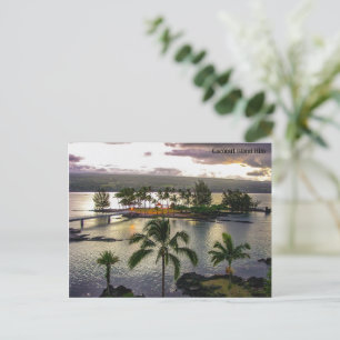 Kokoseiland Hilo Hawaii Feestdagenkaart