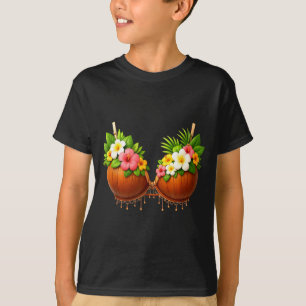Kokosnoot Beha Halloween Kostuum DIY Grappige Zome T-shirt