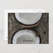 Kokosnoot Briefkaart (Voorkant / Achterkant)