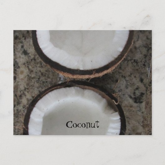 Kokosnoot Briefkaart (Voorkant)