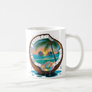 Kokosnoot Cabana Strand Koffiemok