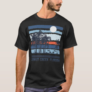 Kokosnoot Creek Florida Summer 80s Beach Sou T-shirt