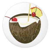 Kokosnoot Drink Tiki Bar deur knop (Voorkant)