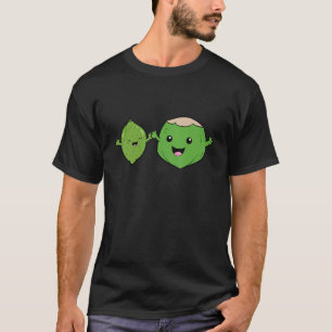 Kokosnoot en Limoen-kokoeken- en kokosnoten T-shirt