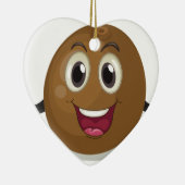 Kokosnoot Keramisch Ornament (Rechts)