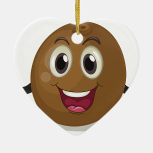 Kokosnoot Keramisch Ornament