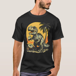 Kokosnoot T-Rex Dinosaur Liefhebber Natuur Dieren T-shirt