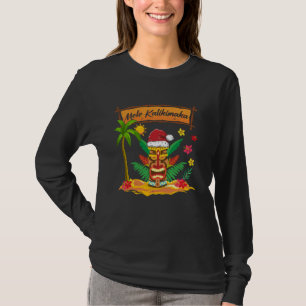 Kokosnootbomen Mele Kalikimaka Funny Hawaiian Chri T-shirt