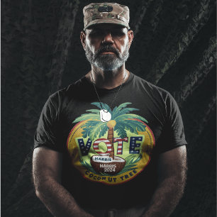 Kokosnootboom stemt voor Kamala Harris T-shirt