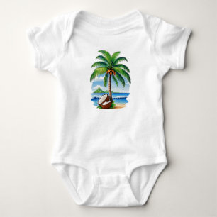 Kokosnootboom Tropisch Eiland Romper
