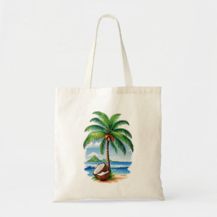 Kokosnootboom Tropisch Eiland Tote Bag