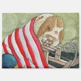 Kokosnoot's Adventures: December Magnet 3.5 "x2.5" Magneet