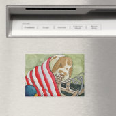 Kokosnoot's Adventures: December Magnet 3.5 "x2.5" Magneet (Insitu (Vaatwasser))