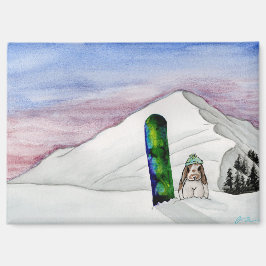 Kokosnoot's Adventures: Januari Magnet 3.5 "x2.5" Magneet