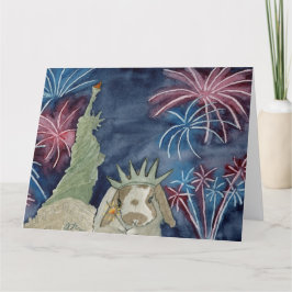 Kokosnoot's Adventures: juli Wenskaart 8,5 "x11" Bedankkaart