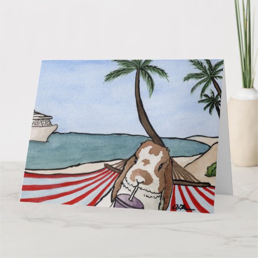 Kokosnoot's Adventures: juni Wenskaart 8.5 "x11" Bedankkaart (Voorkant)