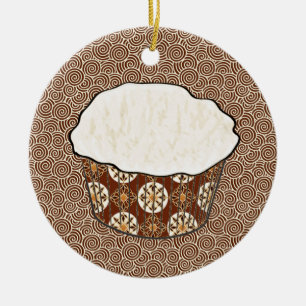 Kokosnotaart, Japanse wervelachtergrond Keramisch Ornament