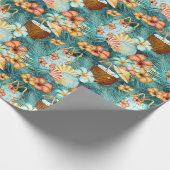 Kokosnoten cadeaupapier (Hoek)