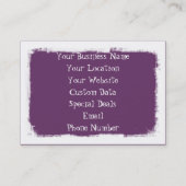 Kokosnoten in de wind visitekaartje (Achterkant)