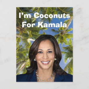 Kokosnoten voor Kamala Briefkaart