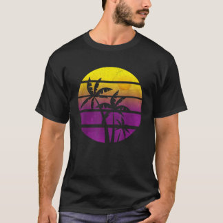 Kokospalm Trees Summer Vacation Beach Tropical T-shirt