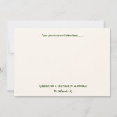 Kokospalm Vakantiewenskaart Feestdagenkaart (Achterkant)