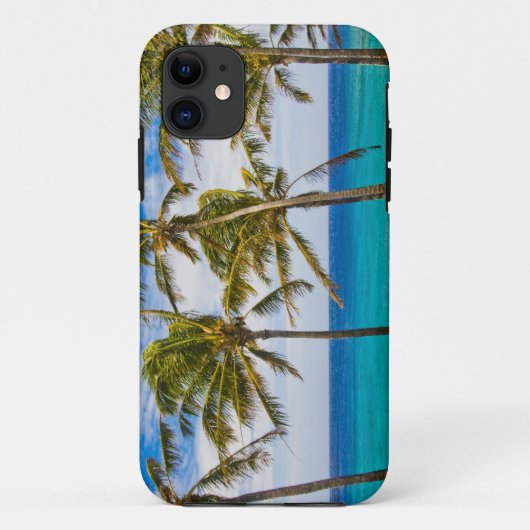 Kokospalmbomen (Cocos nucifera) die in Case-Mate iPhone Case (Achterkant)