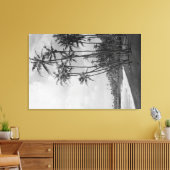 Kokospalmen - Fotografie op de Hawaiiaanse eilande Canvas Afdruk (Insitu (Woonkamer))
