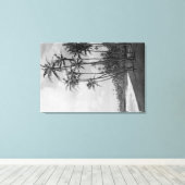 Kokospalmen - Fotografie op de Hawaiiaanse eilande Canvas Afdruk (Insitu (Houten vloer))