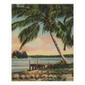  kokospalmen Tropische bries zonsondergang Perfect Poster (Voorkant)
