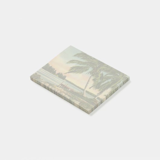 kokospalmen Tropische bries zonsondergang Post-it® Notes (Schuin)