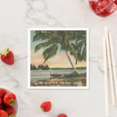  kokospalmen Tropische bries zonsondergang Servetten (Insitu)