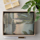  kokospalmen Tropische bries zonsondergang Tissuepapier (Geschenk)