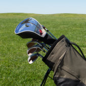 Kokospalmmonogram Golfkopje Hoesje Golfheadcover (Insitu)