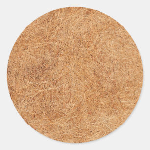 Kokostextuur Ronde Sticker