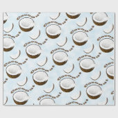 Kokosworpvruchten Cadeaupapier (Vlak)