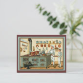  koks in de keuken briefkaart (Staand voorkant)