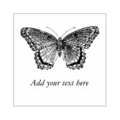 Kol Butterfly Voeg je persoonlijke tekst toe Rubberstempel (Afrduk)