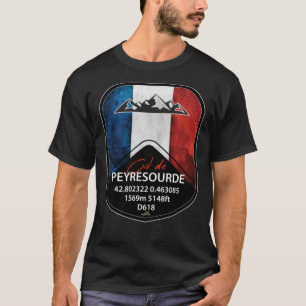Kol. de la Bonette France Cycle and Motorcycle Sti T-shirt