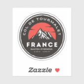 Kol. du Tourmalet-franse bergpas motobi Sticker (Vel)